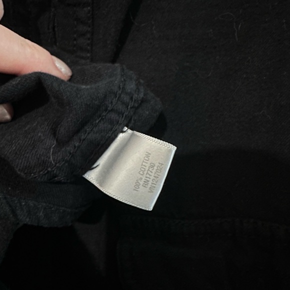 Target Black Plaid Flannel Button-up Top Size Medium - Picture 3 of 3